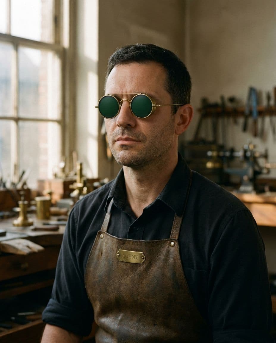 Porträt von Gavin Sable in der Werkstatt